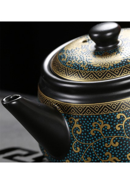 Jingdezhen Vintage Siyah Seramik Çay Potu Çin Çay Seti Özelleştirme Porselen Çaydanlık Oolong Çayı El Yapımı Su Isıtıcısı 240Ml | Çaydanlıklar (15.2X7.5Cm 240Ml / 1) (Yurt Dışından) fırsatları