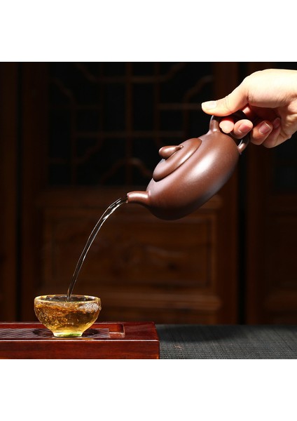 Yixing Mor Kil Çaydanlık Çin El Yapımı Kung Fu Zisha Tet Set Teaware 260Ml | Çaydanlıklar (Yurt Dışından)