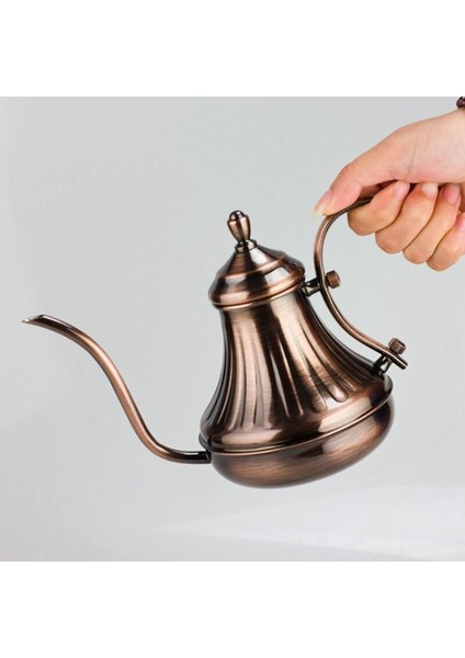 Gooseneck Coffee Pot Uzun Öfke Damla Kahve Su Isıtıcısı Kahve Makinesi Çaydanlık 304 Paslanmaz Çelik Moka Pot | Kahve Tencere (Yurt Dışından)