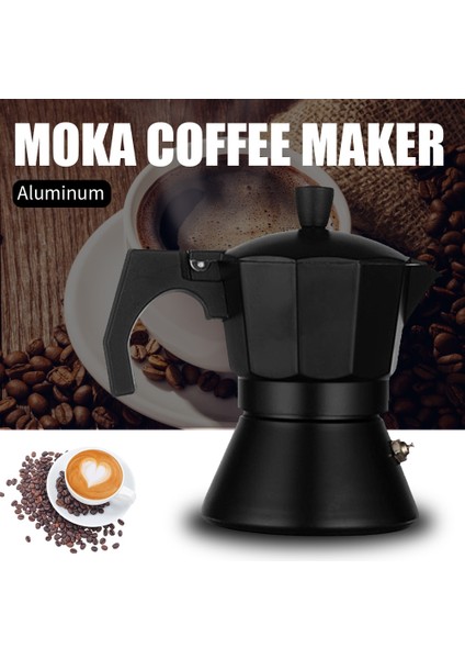 Moka Cezve Espresso Latte Kahve Makinesi Alüminyum Kahve Pot Makinesi Mocha Percolator Pot Barista Araçları Filtre Tenceresi | Kahve Tencere (Yurt Dışından)