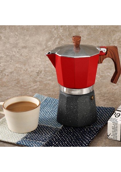 300 Ml Talice Stil Moka Pot Türk Cezve Sekizgen El Yapımı Alüminyum Pot Kahve Eşyaları | Kahve Tencereler (Yurt Dışından)