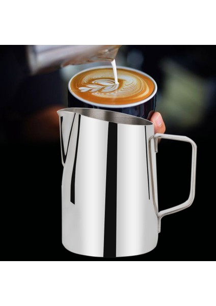 400 Ml Barista Süt Köpüğü Kupa Paslanmaz Çelik Kahve Sürahi Bar Kaplama İle Içme Yapışmaz Aracı Sürahi Mutfak Latte Sanat | Kahve Kapları (Yurt Dışından)