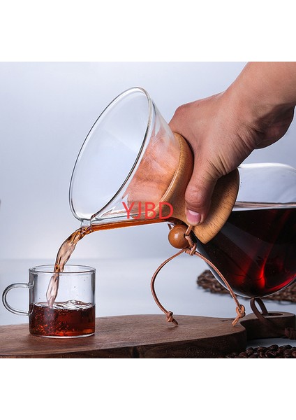 Cam Cezve Damlatıcı Moka Çay Makinesi Percolator Barista Araçları Espresso Manuel Su Kettle Çaydanlık Paslanmaz Çelik İle | Kahve Tencere (Yurt Dışından)