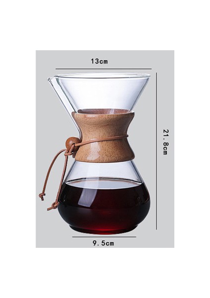 Cam Cezve Damlatıcı Moka Çay Makinesi Percolator Barista Araçları Espresso Manuel Su Kettle Çaydanlık Paslanmaz Çelik İle | Kahve Tencere (Yurt Dışından)
