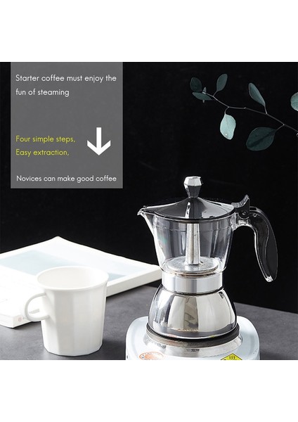 300Ml Moka Pot, Stonetop Espresso Maker Küba Kahve Percolator Makinesi Premium Moka Italyan Espresso Kahve Makinesi | Kahve Tencereler (Yurt Dışından)