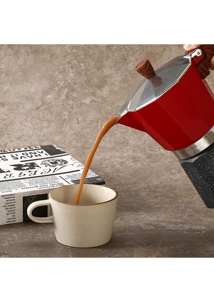 Talian Tarzı Moka Pot Türk Cezve Sekizgen El Yapımı Alüminyum Pot Kahve Eşyaları | Kahve Tencereler (Yurt Dışından)