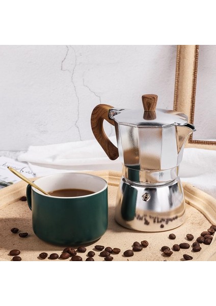 Kahve Makinesi Pot Alüminyum Mocha Espresso Percolator Pot Kahve Su Isıtıcısı Kafeterya Ev Açık Stopetop Kahve Makinesi Cafe Araçları | Kahve Tencereler (Yurt Dışından)