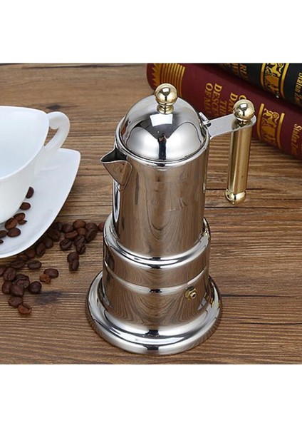 Italyan Espresso Maker Kalınlaşmak Paslanmaz Çelik Moka Pot Percolator Latte Kahve Makinesi | Kahve Kapları (Yurt Dışından)