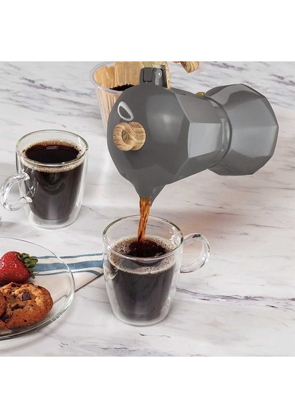 300 Ml Taşınabilir Espresso Cezve Su Isıtıcısı Ev Mutfak Alüminyum Pot Filtre Pot Moka Pot Set Kahve Gereçleri | Kahve Kapları (Yurt Dışından)