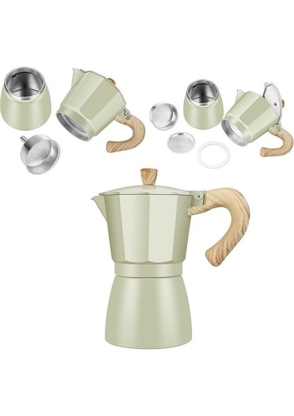 Kahve Makinesi Alüminyum Mocha Espresso Percolator Pot Kahve Makinesi Moka Pot Stovetop Kahve Makinesi | Kahve Tencereler (Yurt Dışından)