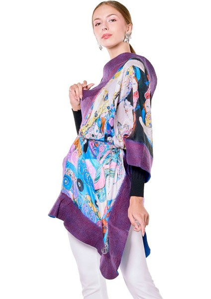 Ipek Keçe Mor Şal Gustav Klimt The Virgins fiyatları