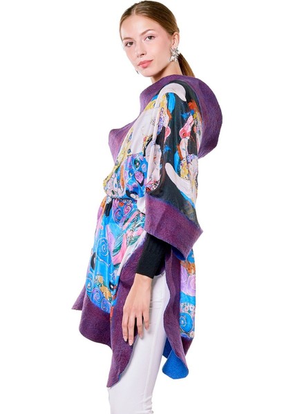 Ipek Keçe Mor Şal Gustav Klimt The Virgins modelleri