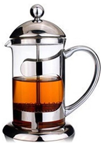 600 Ml Çok Fonksiyonlu Fransız Basın Çaydanlık 304 Paslanmaz Çelik Cam Kahve Hava Basın Kokulu Çay Süt Froother Cappuccino Moka Pot Kafe | Kahve Kapları (Yurt Dışından)