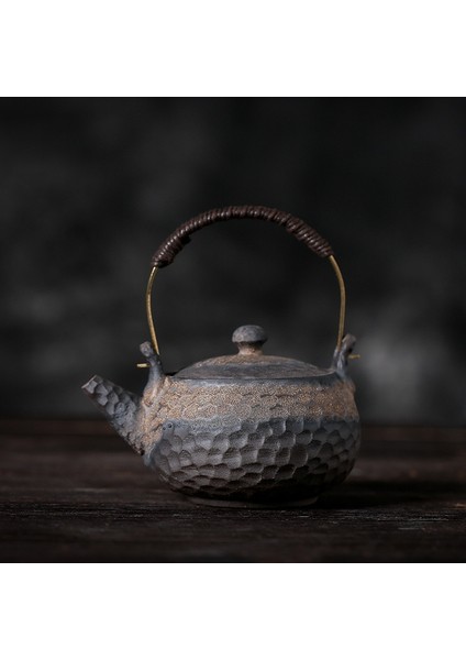 Stoneware Çekiç Döngü Kulplu Çaydanlık El Yapımı Japon Tarzı Retro Çay Pot Seramik Seramik Çaydanlık Geleneksel Çin Çay Seti | Çaydanlıklar (Yurt Dışından) fiyatları