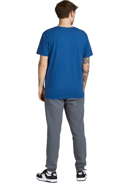12206628_Jconate Ss Tee Crew Neck O Yaka Regular Fit Baskılı MaviErkek T-Shirt modelleri