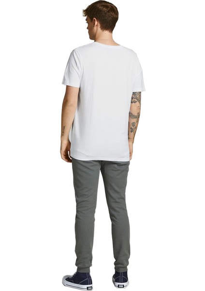 12206628_Jconate Ss Tee Crew Neck O Yaka Regular Fit Baskılı Beyaz Erkek T-Shirt modelleri