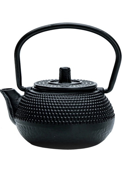 1 Adet Ultra Küçük Dökme Demir Çay Su Isıtıcısı Mini Çaydanlık Çay Potu Takettle Masa Dekorasyon Teakware Süsler Yaklaşık 7.2x7 cm | Çaydanlıklar (Siyah)