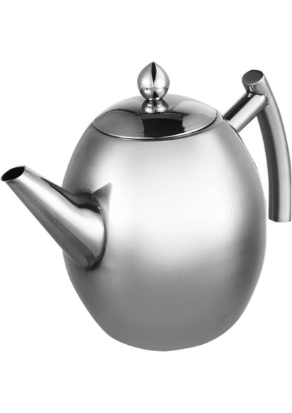 1000 Ml Çay Potu Isıya Dayanıklı Paslanmaz Çelik Demlik Filtre İle Puer Su Isıtıcısı Infuser Ofis Teaware Büyük Kapasite Setleri | Çaydanlıklar (1L) (Yurt Dışından)