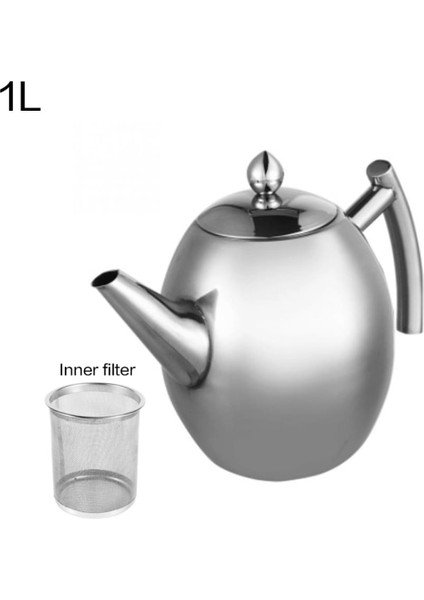 1000 Ml Çay Potu Isıya Dayanıklı Paslanmaz Çelik Demlik Filtre İle Puer Su Isıtıcısı Infuser Ofis Teaware Büyük Kapasite Setleri | Çaydanlıklar (1L) (Yurt Dışından) fırsatları