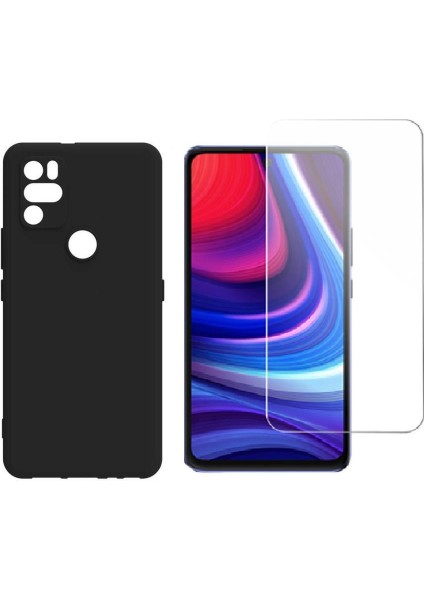 Omix X300 X500 Kılıf Kamera Korumalı Mat Esnek Silikon Kapak+ Cam