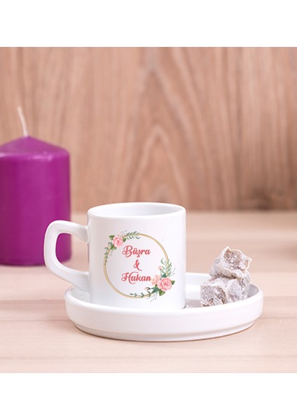 Kişiye Özel Iki Isimli Çifltere Özel Concept Türk Kahvesi Fincanı