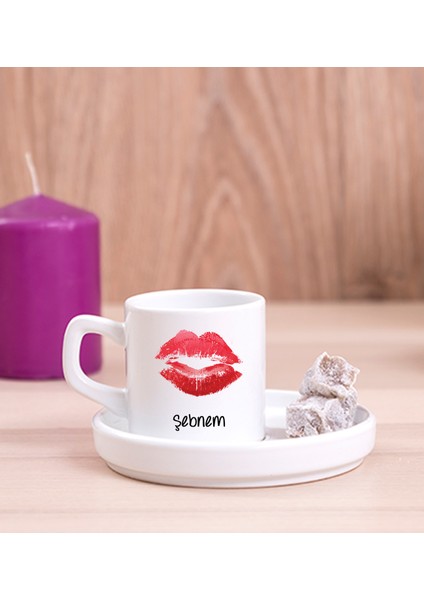 Kişiye Özel Dudak Tasarım Concept Türk Kahvesi Fincanı