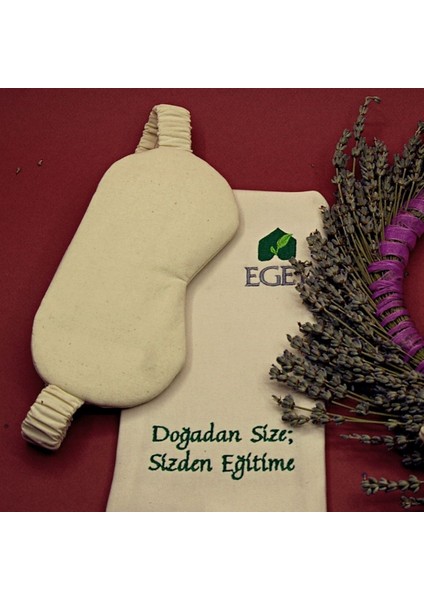 Lavantalı Uyku Gözlüğü ve Uyku Gözlüğü Kesesi