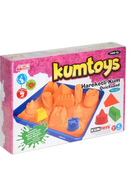 5329 Kumtoys, Hareketli Kum Seti 1000 gr / +3 Yaş