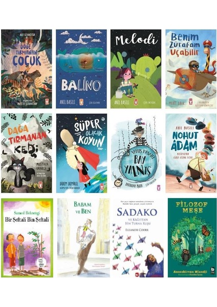 Benim Zürafam Uçabilir Nohut Adam Sadako Seti 12 Kitap