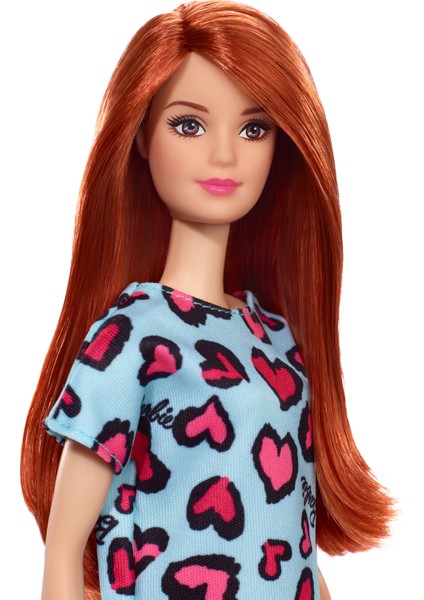 Şık Barbie Mavi Kalpli Elbise T7439 GHW48