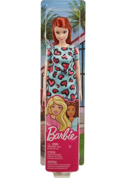 Şık Barbie Mavi Kalpli Elbise T7439 GHW48