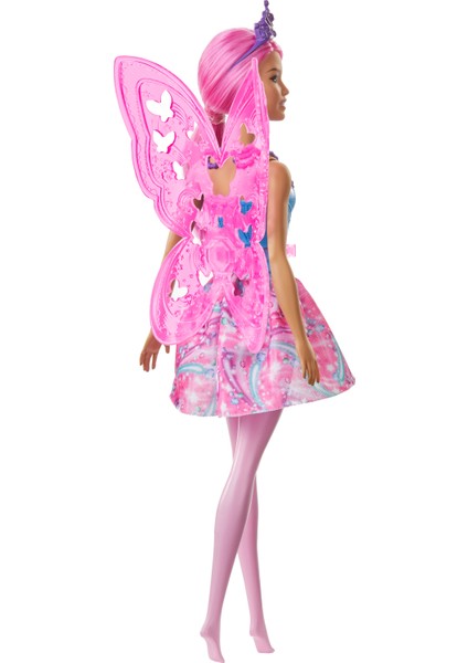 Dreamtopia Peri Bebekler - Mavi, Pembe Elbiseli, Pembe Saçlı GJJ99