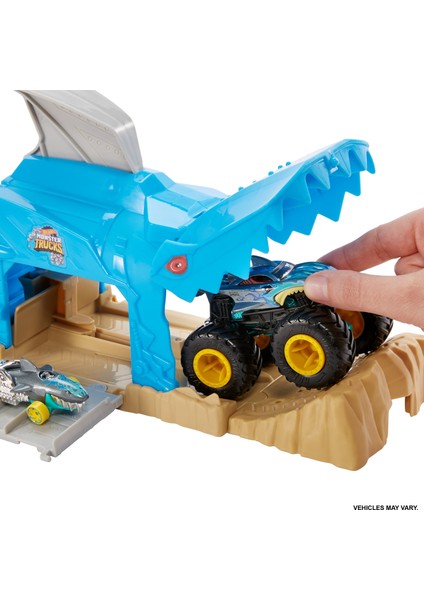 ® Monster Trucks Fırlatıcı Oyun Seti Serisi Monster Truck Aracı ve 1:64 ölçekli Hot Wheels® araba içerir 4 yaş ve üzeri GKY03 indirimleri