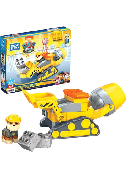 Paw Patrol Rubble'In İnşaat Kamyonu Gyw91, Yürüme Çağındaki Çocuklar İçin Yapı Oyuncakları (17 Parça)