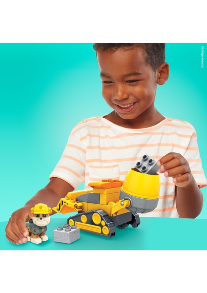Paw Patrol Rubble'In İnşaat Kamyonu Gyw91, Yürüme Çağındaki Çocuklar İçin Yapı Oyuncakları (17 Parça)