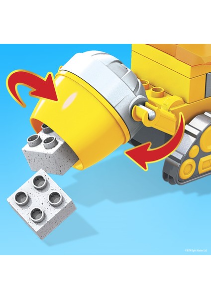 Paw Patrol Rubble'In İnşaat Kamyonu Gyw91, Yürüme Çağındaki Çocuklar İçin Yapı Oyuncakları (17 Parça)