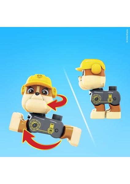 Paw Patrol Rubble'In İnşaat Kamyonu Gyw91, Yürüme Çağındaki Çocuklar İçin Yapı Oyuncakları (17 Parça)
