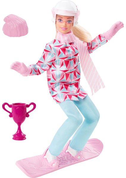 ® Snowboard Sporcusu Bebek (30 cm); ceket; pantolon; atkı; kask; snowboard tahtası ve kupa; 3 yaş ve üzeri HCN32
