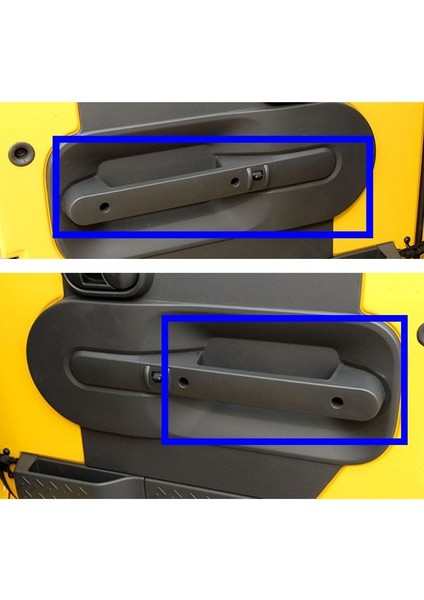 Jeep Wrangler Jk 2007-2010 Için Kapı Kolu Saklama Kutusu Siyah (Yurt Dışından)
