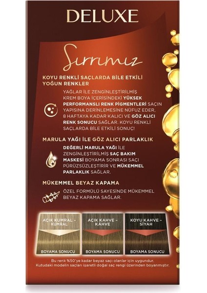 Deluxe Yoğun Renkler 8-01 Küllü Açık Kumral Saç Boyası