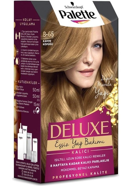 Schwarzkopf Palette Deluxe 8-65 Kahve Köpüğü Saç Boyası