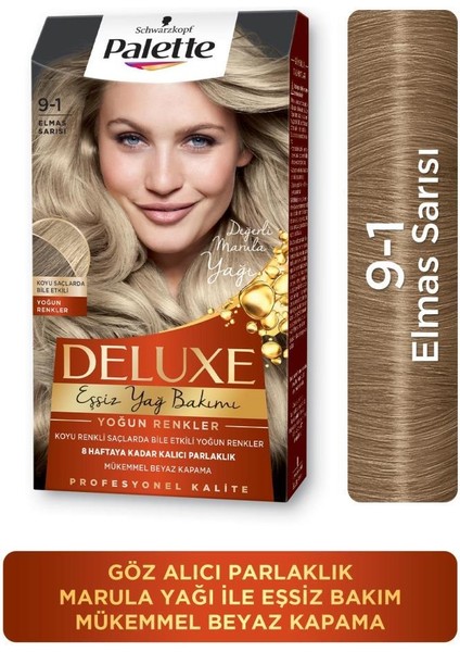 Shwarzkopf Palette Deluxe 9-1 Dıamond Blond Saç Boyası