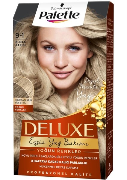 Shwarzkopf Palette Deluxe 9-1 Dıamond Blond Saç Boyası