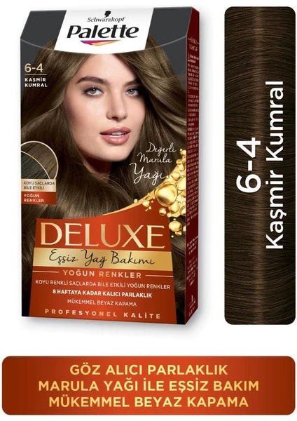 Schwarzkopf Palette Deluxe Yoğun Renkler 6-4 Kaşmir Kumral Saç Boyası