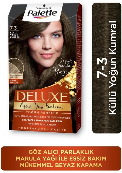 Schwarzkopf Palette Deluxe Yoğun Renkler 7-3 Küllü Yoğun Kumral Saç Boyası