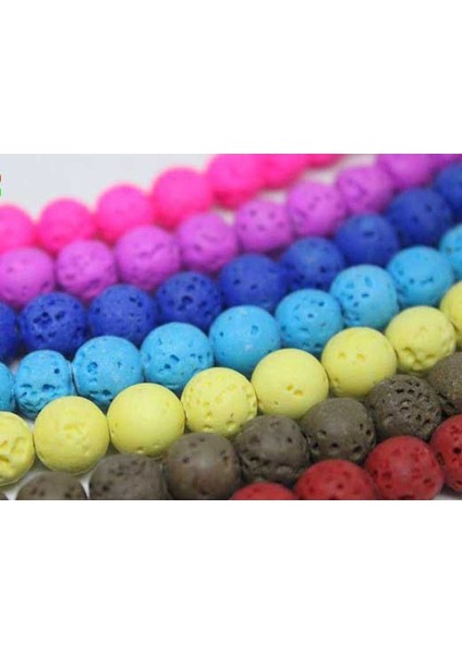 Lav Taşı Sarı Renkli Dizi 8mm fiyatları