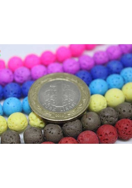 Lav Taşı Sarı Renkli Dizi 8mm modelleri