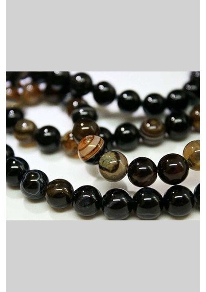 Akik Taşı 8mm/10 Adet (4102)