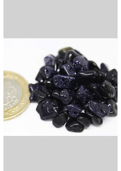 Delikli Yıldız Taşı Lacivert & Siyah Karışık Renkler Mini Boy 50 Adet