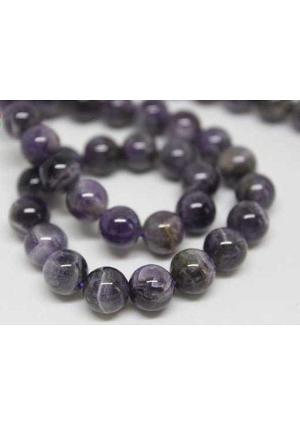 Ametist Taşı Koyu Renk Dizi 8mm